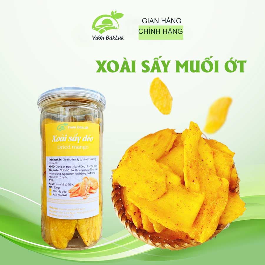 Xoài sấy dẻo muối ớt ĐakLak